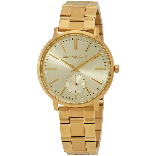 Michael Kors Jaryn Analog Quartz Gold Dial Gold Steel Strap Watch For Women - MK3500 Buy Now By Michael Kors