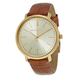 Michael Kors Jaryn Quartz Gold Dial Brown Leather Strap Watch For Women - MK2496 Buy Now By Michael Kors