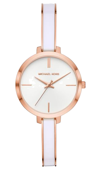 Michael Kors Jaryn Analog White Dial Two Tone Steel Strap Watch For Women - MK4342 Buy Now By Michael Kors
