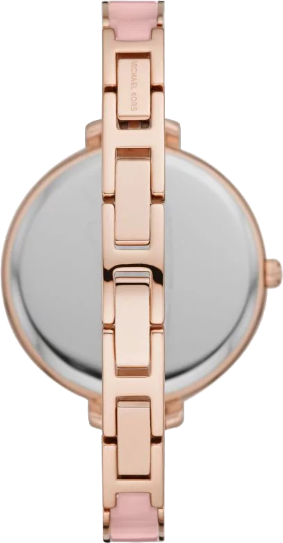 Michael Kors Jaryn Analog Rose Gold Dial Pink Steel Strap Watch For Women - MK4545 Buy Now By Michael Kors