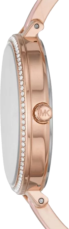 Michael Kors Jaryn Analog Rose Gold Dial Pink Steel Strap Watch For Women - MK4545 Buy Now By Michael Kors
