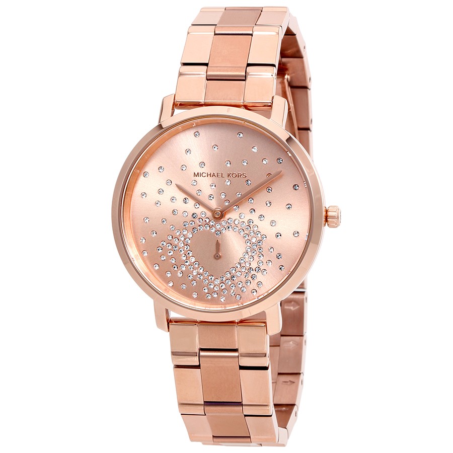 Michael Kors Jaryn Rose Gold Dial Rose Gold Steel Strap Watch for Women - MK3621 Buy Now By Michael Kors