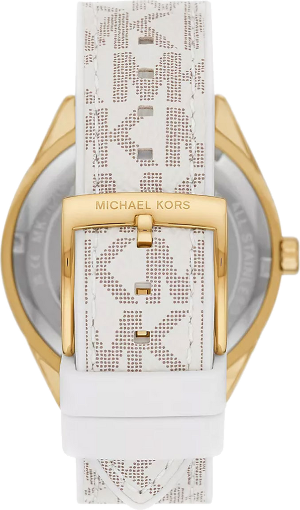 Michael Kors Jessa Multifunction Gold Dial White Leather Strap Watch For Women - MK7204 Buy Now By Michael Kors