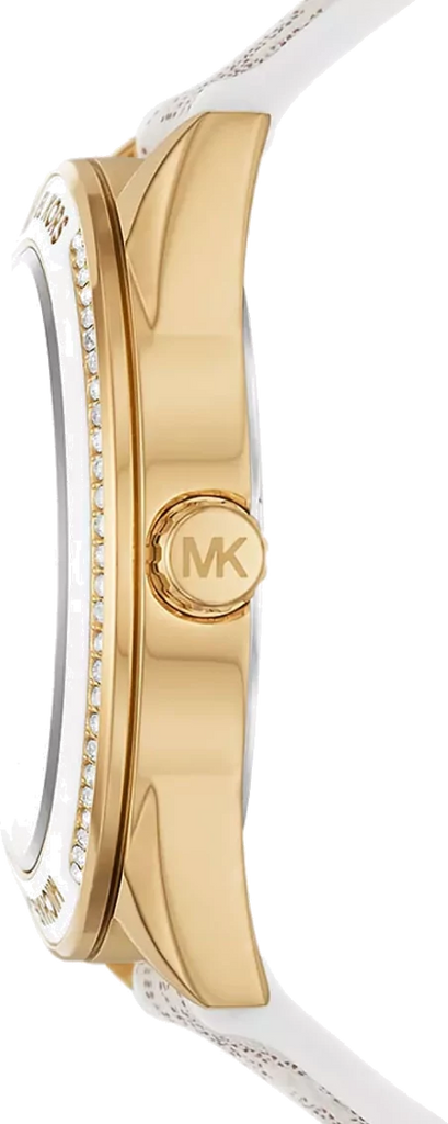 Michael Kors Jessa Multifunction Gold Dial White Leather Strap Watch For Women - MK7204 Buy Now By Michael Kors