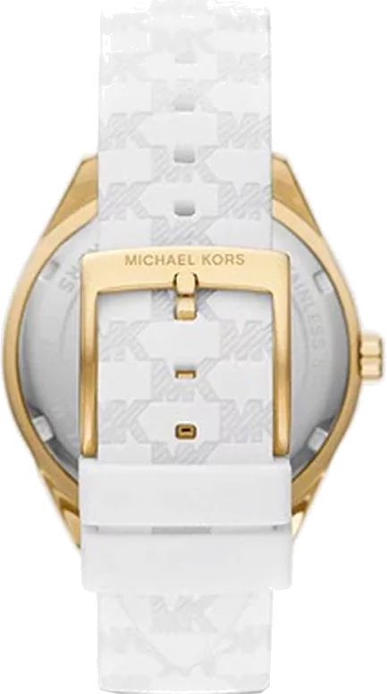 Michael Kors Jessa Quartz Gold Dial White Silicone Strap Watch For Women - MK7267 Buy Now By Michael Kors