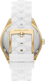 Michael Kors Jessa Quartz Gold Dial White Silicone Strap Watch For Women - MK7267 Buy Now By Michael Kors
