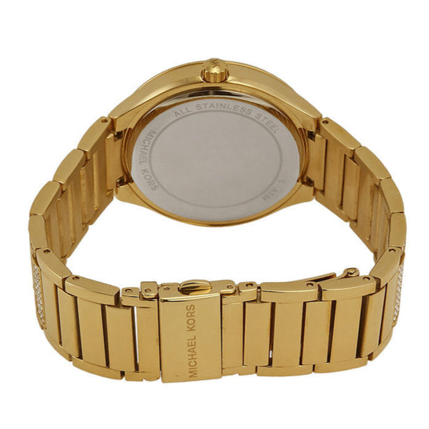 Michael Kors Kerry Crystals Gold Dial Gold Steel Strap Watch For Women - MK3360 Buy Now By Michael Kors