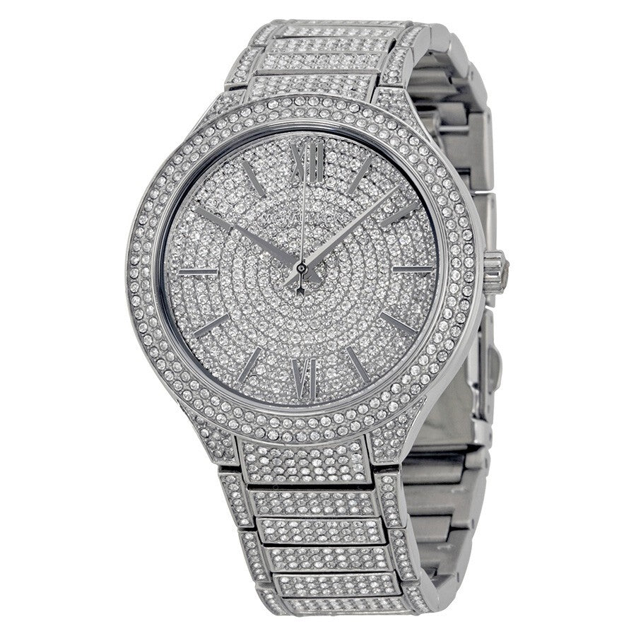 Michael Kors Kerry Crystal Pave Silver Dial Silver Steel Strap Watch For Women - MK3359 Buy Now By Michael Kors