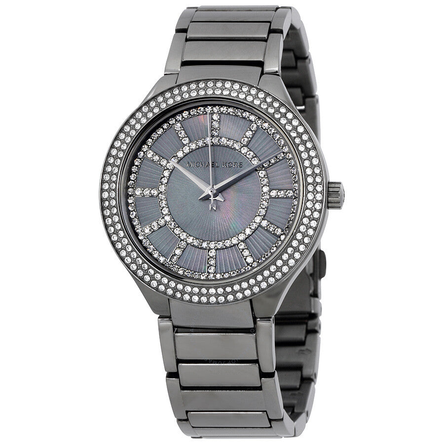Michael Kors Kerry Gunmetal Dial Steel Strap Watch for Women - MK3410 Buy Now By Michael Kors