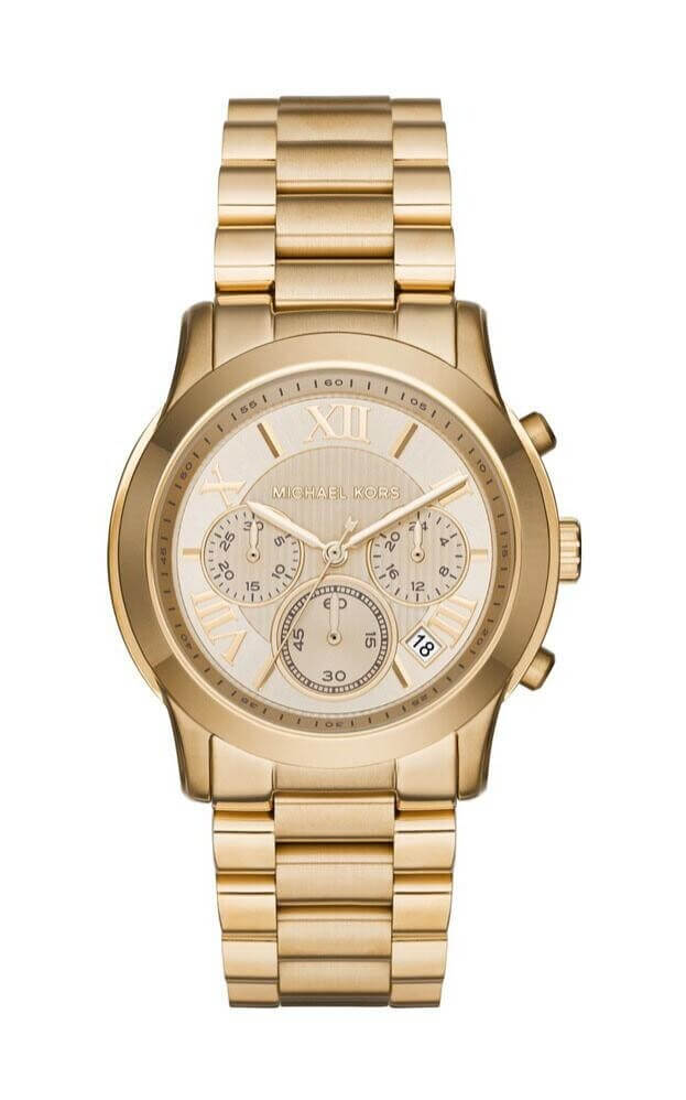 Michael Kors Cooper Gold Dial Gold Steel Strap Watch for Women - MK6274 Buy Now By Michael Kors