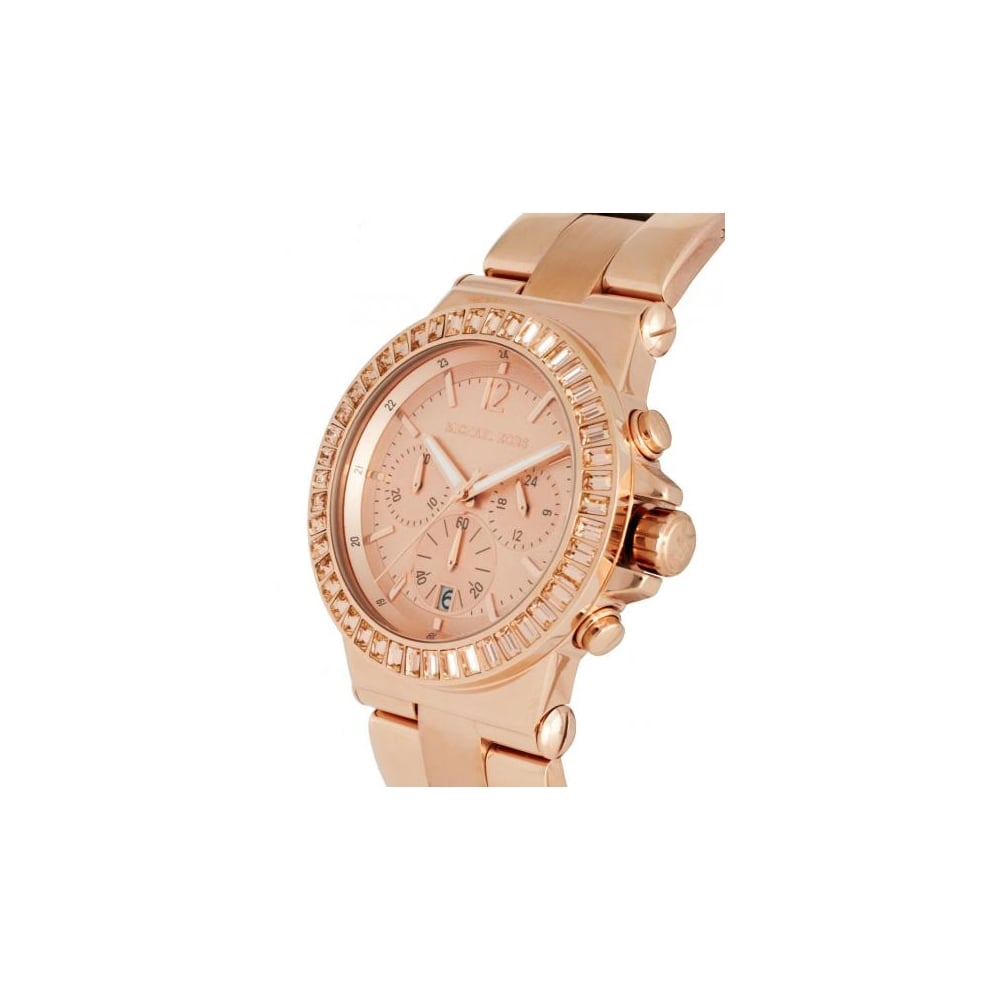 Michael Kors Dylan Rose Gold Dial Rose Gold Steel Strap Watch for Women - MK5412 Buy Now By Michael Kors