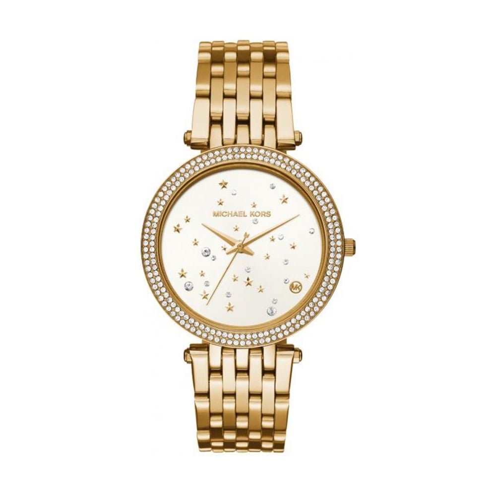 Michael Kors Darci White Dial Gold Steel Strap Watch for Women - MK3727 Buy Now By Michael Kors