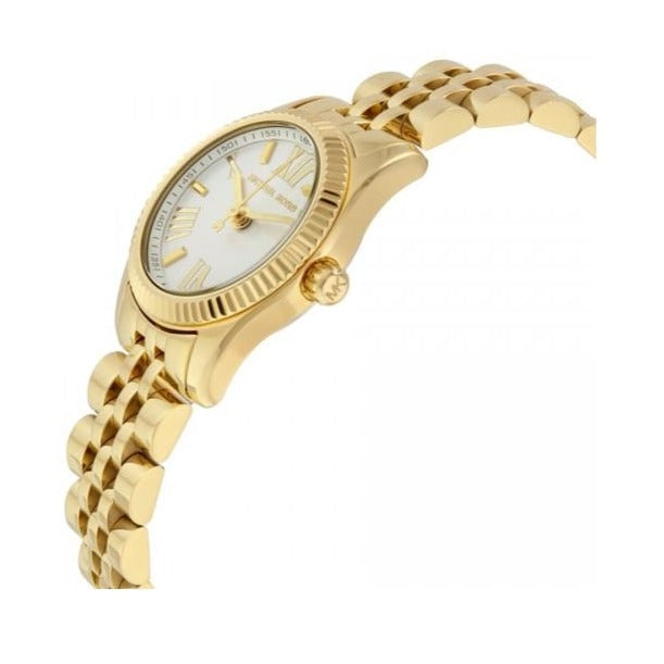 Michael Kors Lexington Quartz Silver Dial Gold Steel Strap Watch For Women - MK3229 Buy Now By Michael Kors
