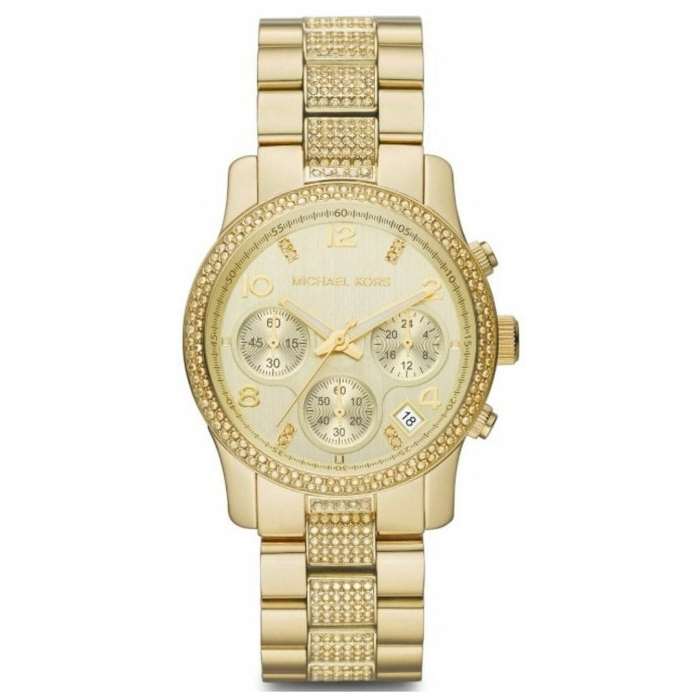 Michael Kors Runway Gold Dial Gold Steel Strap Watch for Women - MK5826 Buy Now By Michael Kors