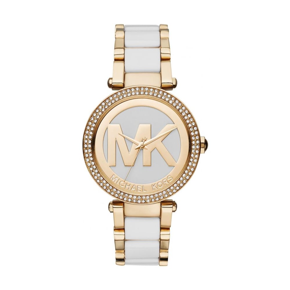 Michael Kors Parker White Dial Two Tone Steel Strap Watch for Women - MK6313 Buy Now By Michael Kors