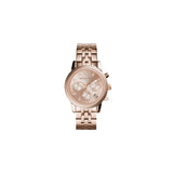 Michael Kors Ritz Chronograph Rose Gold Dial Rose Gold Steel Strap Watch for Women - MK6077 Buy Now By Michael Kors