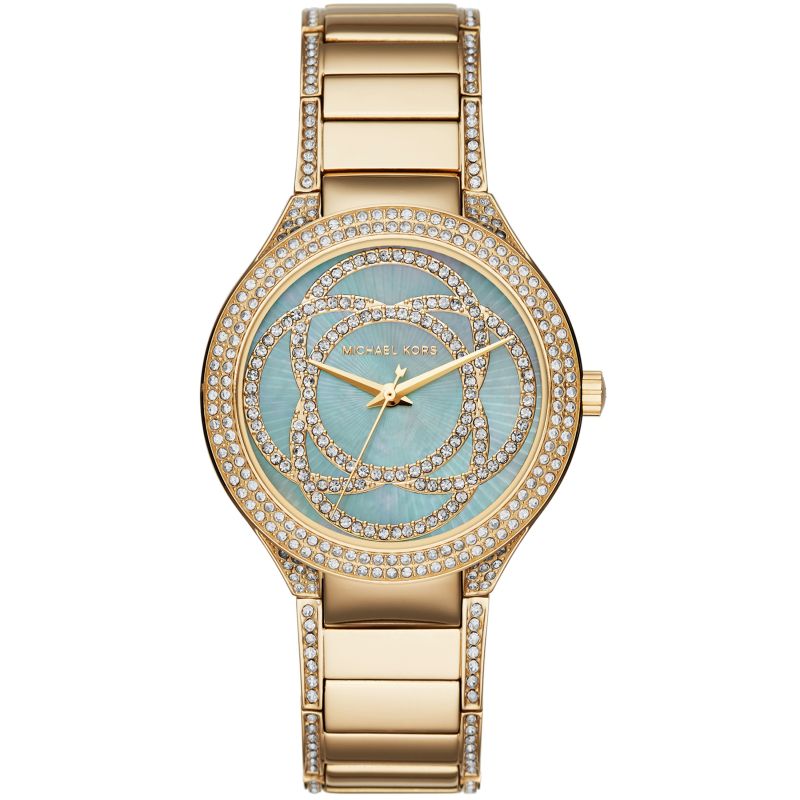 Michael Kors Kerry Mother of Pearl Dial Gold Steel Strap Watch for Women - MK3481 Buy Now By Michael Kors