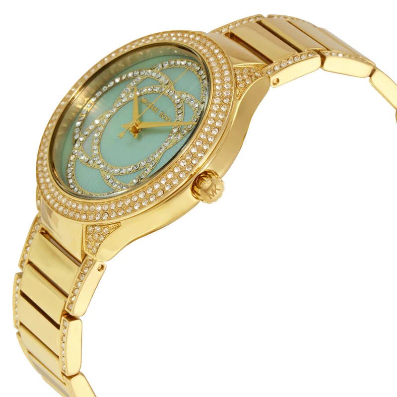 Michael Kors Kerry Mother of Pearl Dial Gold Steel Strap Watch for Women - MK3481 Buy Now By Michael Kors