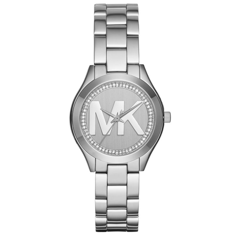 Michael Kors Mini Slim Runway Silver Dial Silver Steel Strap Watch for Women - MK3548 Buy Now By Michael Kors