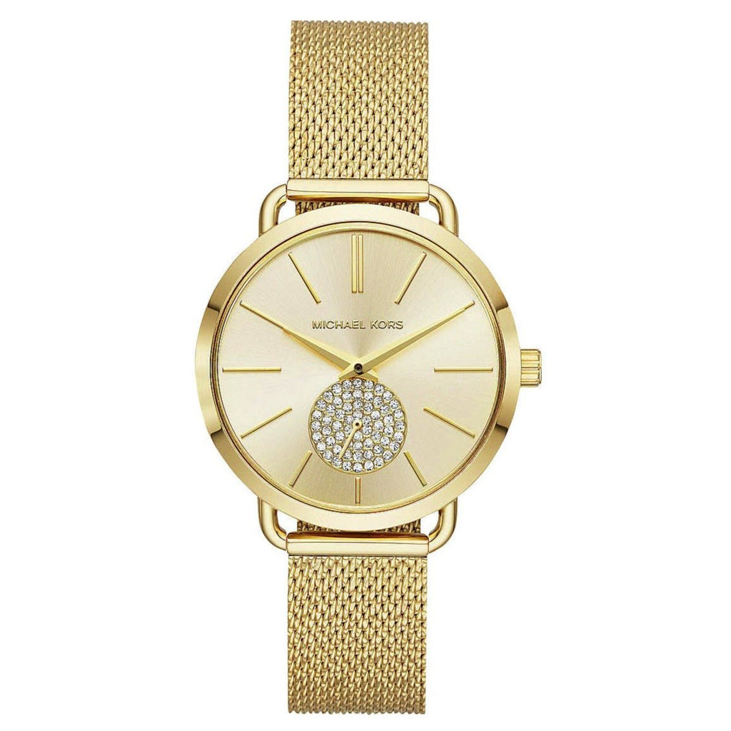 Michael Kors Portia Gold Dial Gold Mesh Bracelet Watch for Women - MK3844 Buy Now By Michael Kors