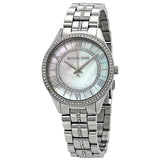 Michael Kors Lauryn Mother of Pearl Dial Silver Steel Strap Watch for Women - MK3900 Buy Now By Michael Kors