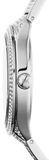 Michael Kors Lauryn Analog Crystals Silver Dial Silver Steel Strap Watch For Women - MK3717 Buy Now By Michael Kors