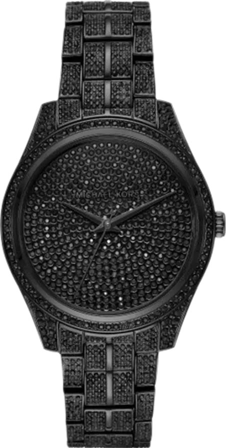 Michael Kors Lauryn Analog Crystals Black Dial Black Steel Strap Watch For Women - MK3980 Buy Now By Michael Kors