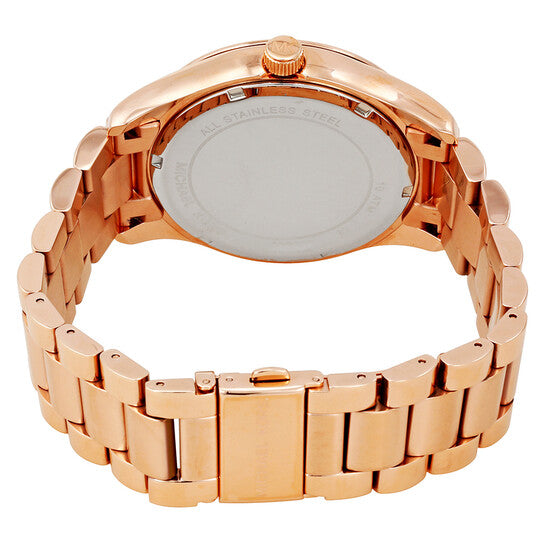 Michael Kors Layton Rose Gold Dial Rose Gold Steel Strap Watch for Women - MK6395 Buy Now By Michael Kors