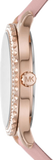 Michael Kors Layton Three-Hand White Dial Pink Leather Strap Watch for Women - MK2909 Buy Now By Michael Kors