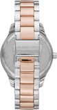 Michael Kors Layton Three Hand Mother of Pearl White Dial Two Tone Steel Strap Watch For Women - MK6849 Buy Now By Michael Kors
