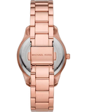 Michael Kors Layton Three Hand Red Dial Rose Gold Steel Strap Watch For Women - MK6893 Buy Now By Michael Kors