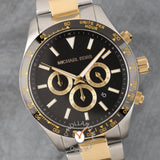 Michael Kors Layton Chronograph Black Dial Two Tone Steel Strap Watch For Men - MK8784 Buy Now By Michael Kors
