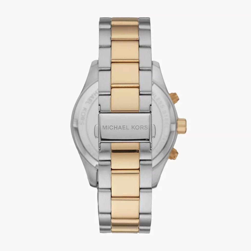 Michael Kors Layton Chronograph Black Dial Two Tone Steel Strap Watch For Men - MK8784 Buy Now By Michael Kors
