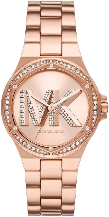 Michael Kors Lennox Three Hand Rose Gold Dial Rose Gold Steel Strap Watch For Women - MK1063 Buy Now By Michael Kors