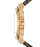 Michael Kors Lennox Three Hand Black Dial Black Leather Strap Watch For Women - MK7307 Buy Now By Michael Kors