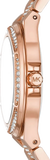 Michael Kors Lennox Three-Hand Silver Dial Rose Gold Steel Strap Watch For Women - MK7362 Buy Now By Michael Kors