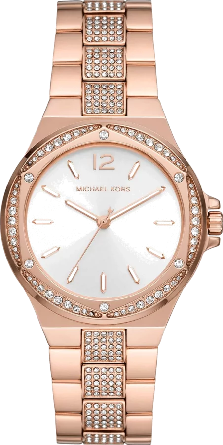 Michael Kors Lennox Three-Hand Silver Dial Rose Gold Steel Strap Watch For Women - MK7362 Buy Now By Michael Kors