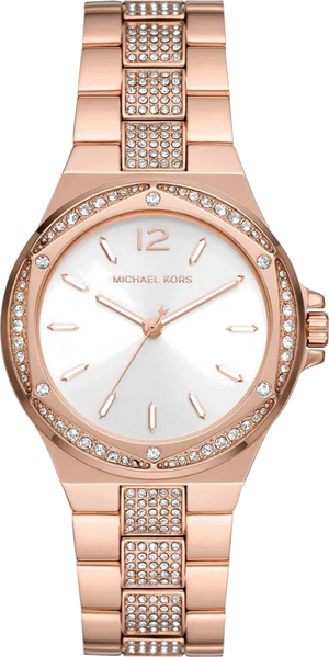 Michael Kors Lennox Three-Hand Silver Dial Rose Gold Steel Strap Watch For Women - MK7362 Buy Now By Michael Kors