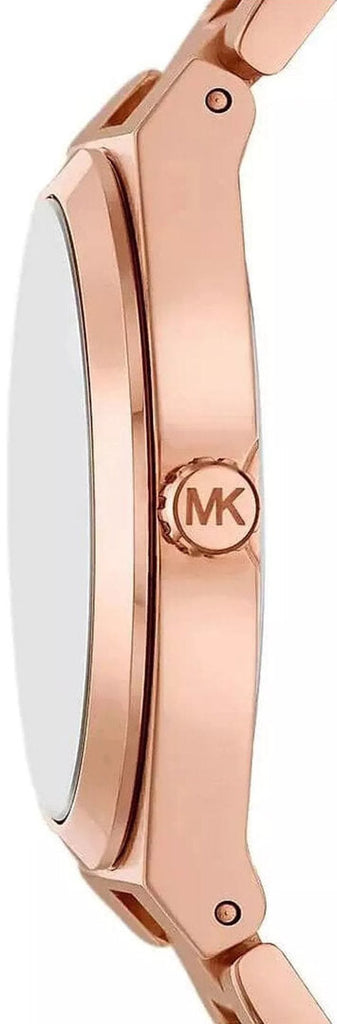 Michael Kors Lennox Three Hand Black Dial Rose Gold Steel Strap Watch For Women - MK7392 Buy Now By Michael Kors