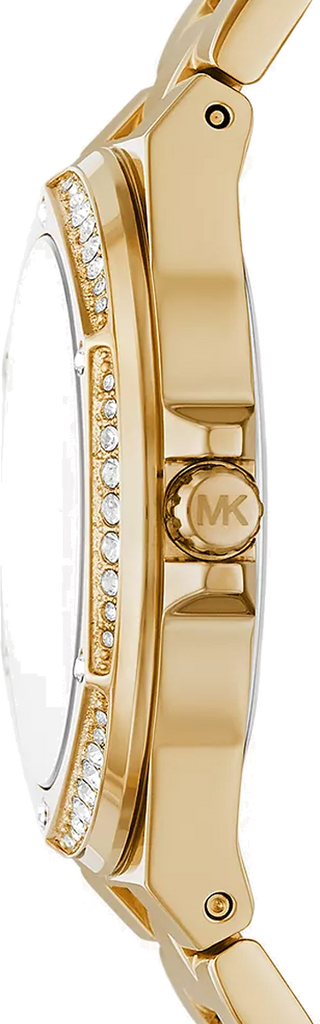 Michael Kors Lennox Quartz Black Dial Gold Steel Strap Watch For Women - MK7404 Buy Now By Michael Kors