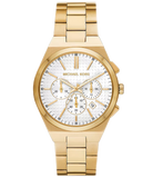Michael Kors Lennox Chronograph White Dial Gold Steel Strap Watch For Men - MK9120 Buy Now By Michael Kors