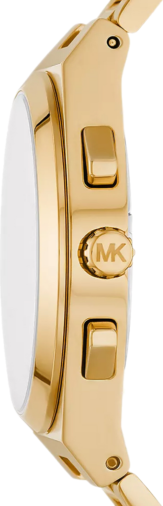 Michael Kors Lennox Chronograph White Dial Gold Steel Strap Watch For Men - MK9120 Buy Now By Michael Kors