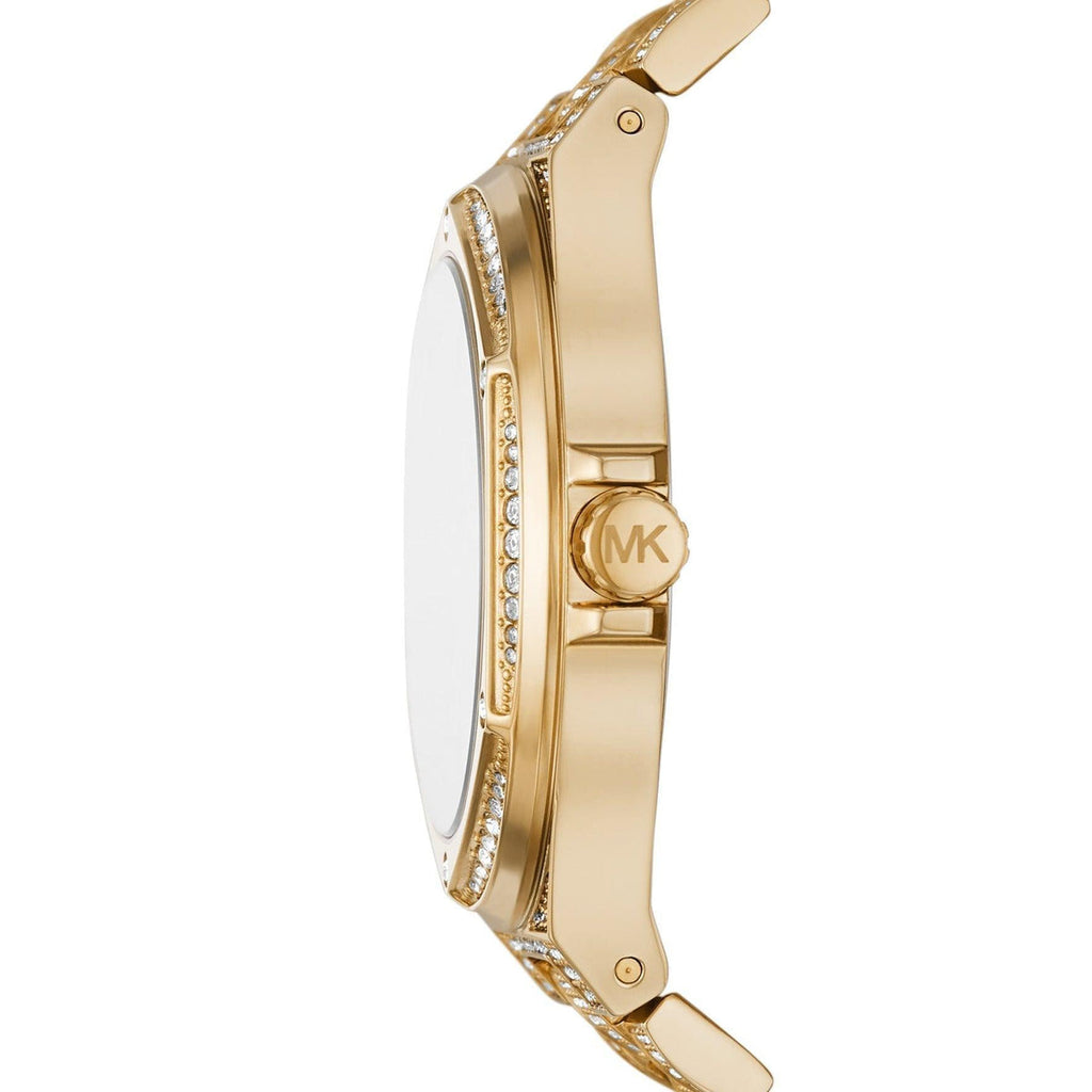 Michael Kors Lennox Three Hand Crystals White Dial Gold Steel Strap Watch For Women - MK6991 Buy Now By Michael Kors