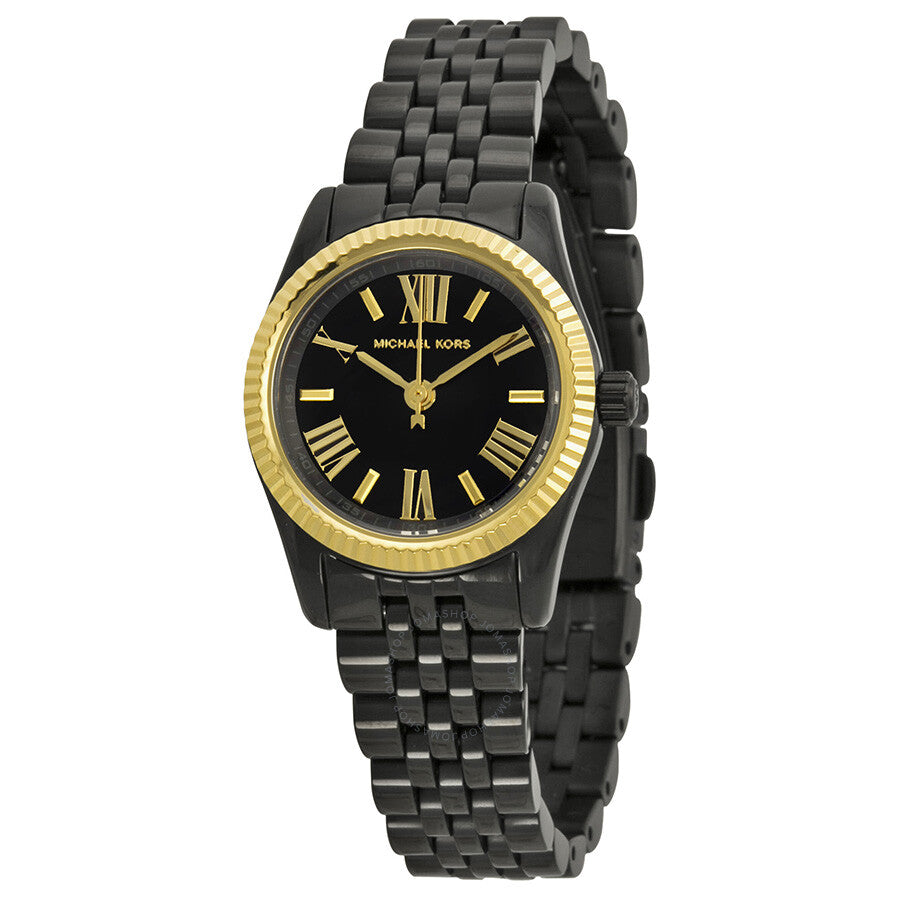 Michael Kors Lexington Quartz Black Dial Black Steel Strap Watch for Women - MK3299 Buy Now By Michael Kors