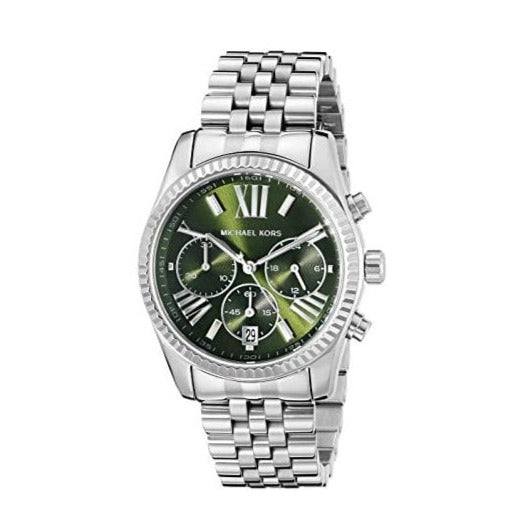 Michael Kors Lexington Quartz Green Dial Silver Steel Strap Watch For Women - MK6222 Buy Now By Michael Kors