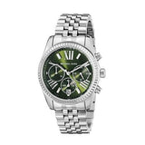 Michael Kors Lexington Quartz Green Dial Silver Steel Strap Watch For Women - MK6222 Buy Now By Michael Kors
