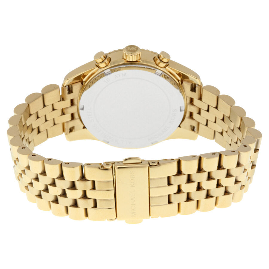 Michael Kors Lexington Chronograph Gold Dial Gold Steel Strap Watch for Women - MK5556 Buy Now By Michael Kors
