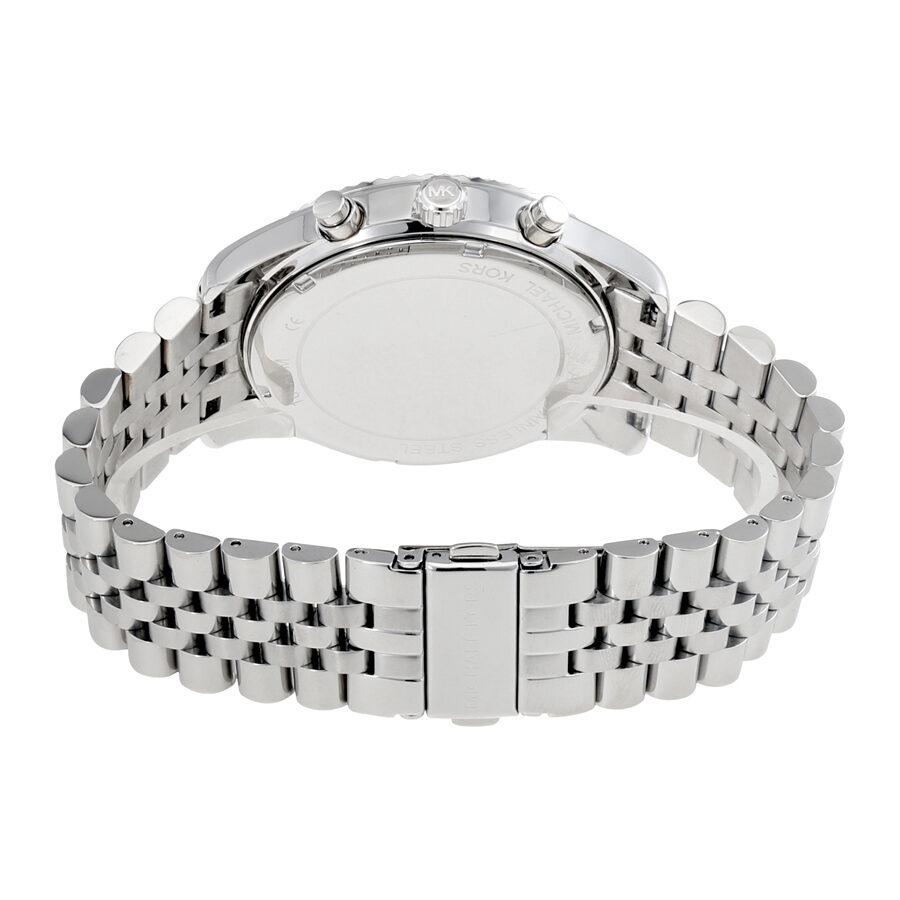 Michael Kors Lexington Chronograph Blue Dial Silver Steel Strap Watch for Men - MK8280 Buy Now By Michael Kors