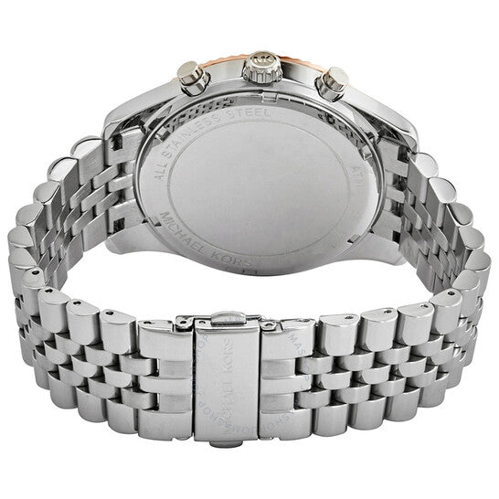 Michael Kors Lexington Chronograph Blue Dial Silver Steel Strap Watch For Men - MK8689 Buy Now By Michael Kors