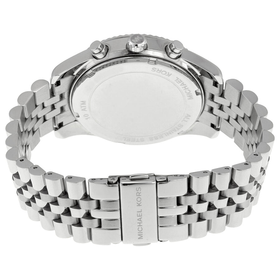 Michael Kors Lexington Silver Dial Silver Steel Strap Watch for Men - MK8405 Buy Now By Michael Kors